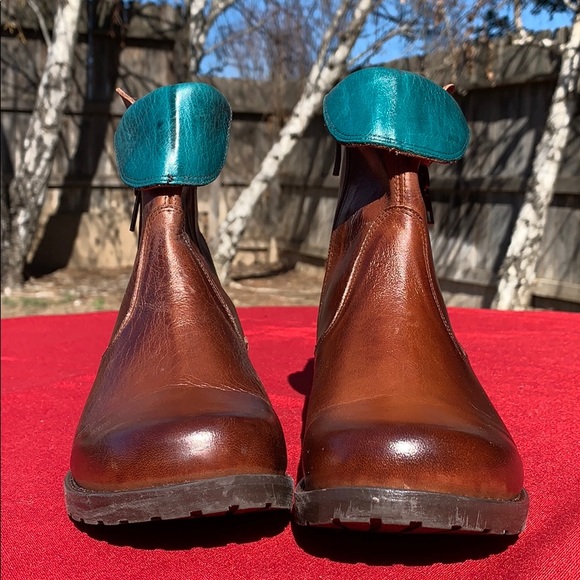 Jafa 2122 Camel Contrast Ankle Boots Size 37 - Picture 5 of 10